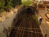Tunneleinfahrt mit Ausweichgleise für lange G-Züge